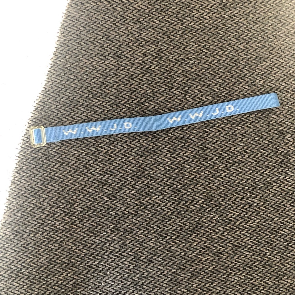 What Would Jesus Do (WWJD) Nylon Bracelet, 9 1/4“ Long